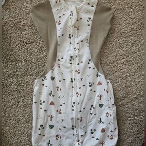 Cute Baby Sleeveless Onesie with Forest Print